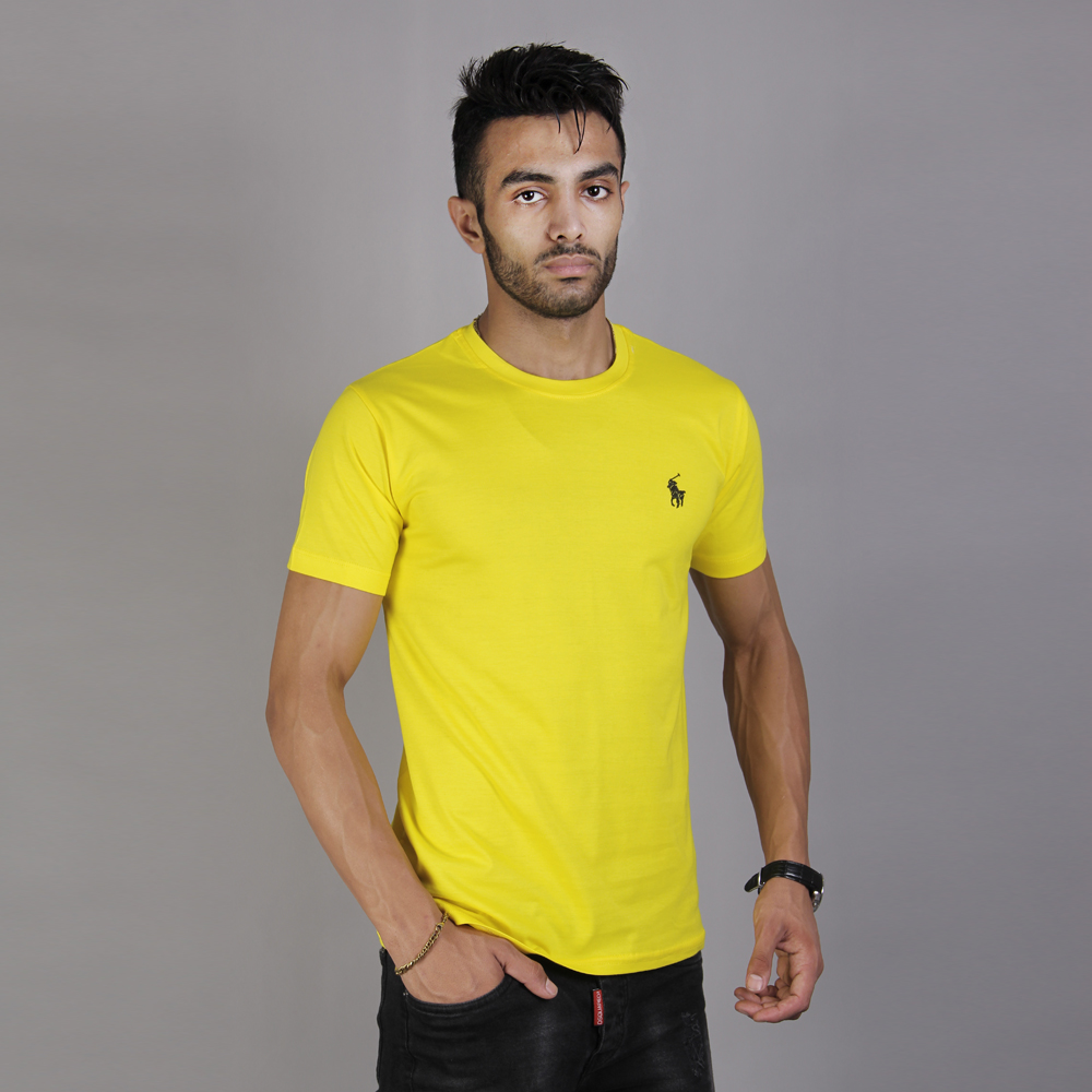 تی شرت پنبه polo زرد